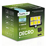 Сонячний LED‑прожектор Lumiled DECRO, 5Вт 800 лм, з датчиком руху і сутінків — IP44,  холодне біле світло 6500K, фото 10