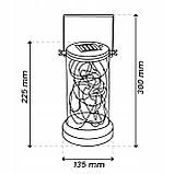 Високий настільно-підвісний декоративний LED  ліхтар Lumiled Abrela -  світильник  із теплим світлом 3000 K, IP44, датчик сутінків, фото 3