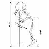 Садова сонячна лампа у вигляді лійки XXL з датчиком сутінків — декоративне LED освітлення для саду, тераси, балкону, Lumiled серії, фото 3