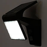 Сонячний фасадний LED-прожектор Lumiled серії Cordy  — стінний садовий прожектор із датчиками руху та сутінків, холодне світло, фото 7