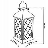Підвісний декоративний LED ретро-ліхтар білий, набір 2шт, на сонячній батареї, ефект мерехтіння свічки, IP44, підвісний або, фото 3