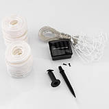 Декоративна сонячна гірлянда Lumiled Risa — 20 LED-ліхтариків, довжина 7,59 м, тепле біле світло 3000 K, IP44, вбудований датчик, фото 3