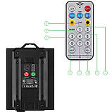 Сонячна гірлянда садова 30 LED-ліхтариків+2шт в подарунок, 9,8 м, тепле світло 2700 K, IP44, з пультом, сонячною та USB-зарядкою,, фото 4