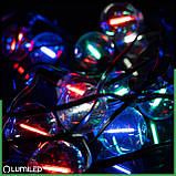 Світлодіодна сонячна RGB гірлянда 20 LED лампочок G50, 10.6м, RGB+теплий білий, пульт ДУ, Lumiled Eremi, фото 10