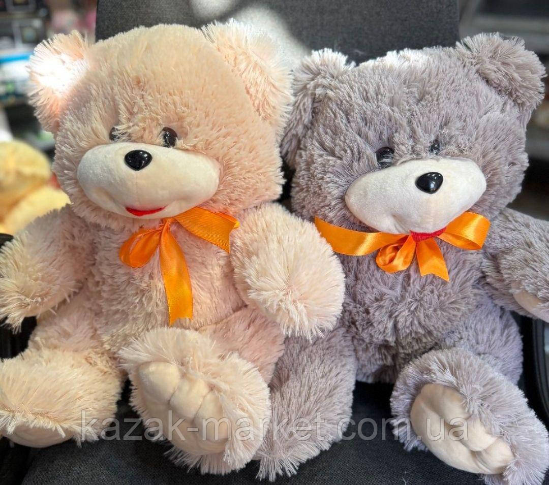 М'який плюшевий ведмідь 65-70 см сидячий, великий м'який ведмедик Тедді, фото 1