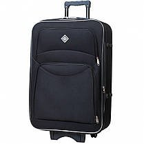 Набір валіз Bonro Style — 3 шт (S+M+L) чорний дорожні тканинні на колесах з кодовим замком і висувною ручкою, фото 3