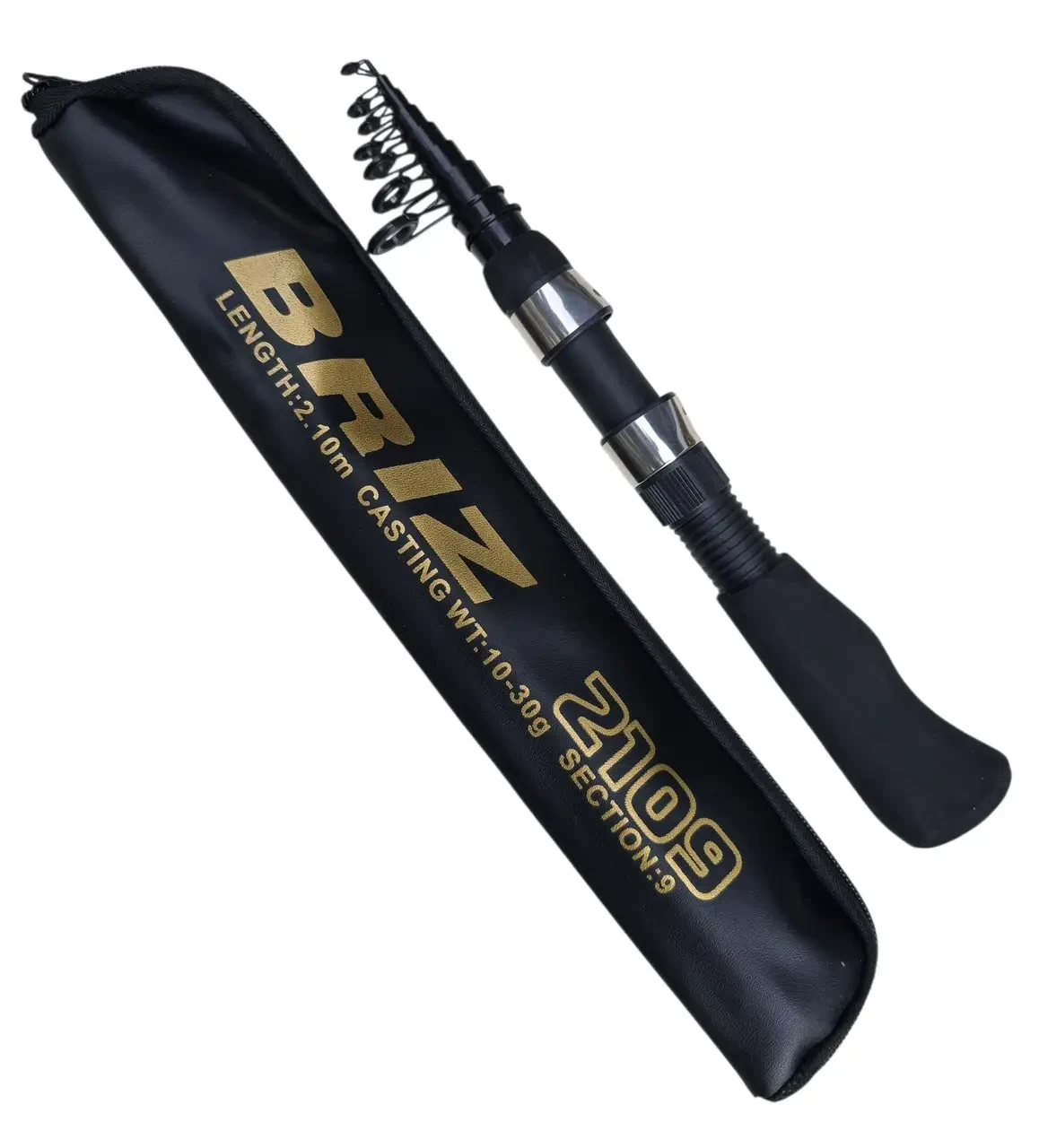 Спінінг BRIZ укорочений 2.1 м у чохлі