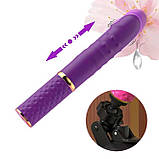 Міні секс-машина з поступальними рухами 10 режимів Фіолетовий, фото 2