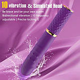 Міні секс-машина з поступальними рухами 10 режимів Фіолетовий, фото 7