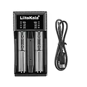 Зарядний пристрій Lii-C2, універсальний зарядний 18650, 21700, АА, ААА