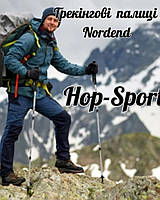 Трекінгові палиці Hop-Sport Nordend сріблясті, Палиці для скандинавської ходьби, Туристичні палиці для спортивної ходьби