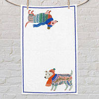 Рушник маленький 50х80 см з принтом Утеплені песики