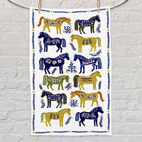 Рушник маленький 50х80 см з принтом Коники