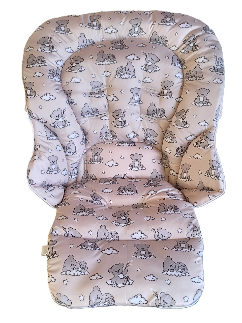 Чохол на стільчик для годування Сhicco Polly Progres 5, Ведмедики на бежевому DavLu (Pr-00026), фото 1