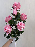 Штучна кущова троянда . Велика гілка троянди з крупними бутонами ( Premium, 75 см ), фото 4