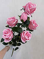 Штучна кущова троянда . Велика гілка троянди з крупними бутонами ( Premium, 75 см ), фото 6