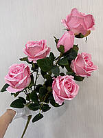 Штучна кущова троянда . Велика гілка троянди з крупними бутонами ( Premium, 75 см ), фото 2