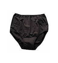 Жіночі чорні труси з високою посадкою (бавовна)