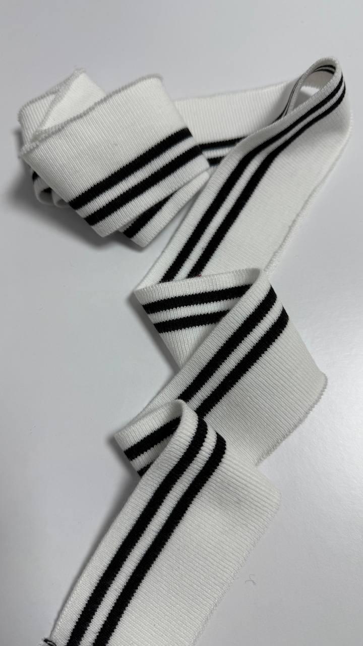 Довʼяз білий у чорну смужку, фото 1