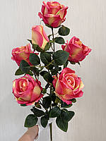 Штучна кущова троянда . Велика гілка троянди з крупними бутонами ( Premium, 75 см ), фото 3