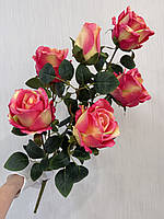 Штучна кущова троянда . Велика гілка троянди з крупними бутонами ( Premium, 75 см ), фото 6