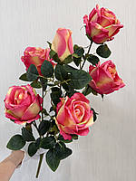 Штучна кущова троянда . Велика гілка троянди з крупними бутонами ( Premium, 75 см ), фото 5