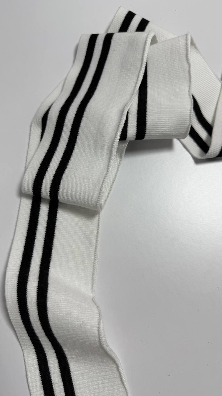 Довʼяз білий у чорну смужку, фото 1