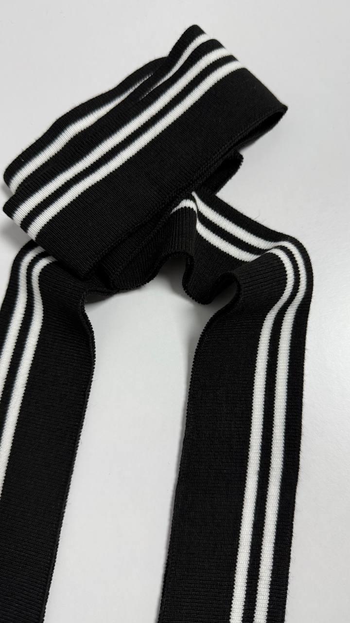 Довʼяз чорний у білу смужку, фото 1