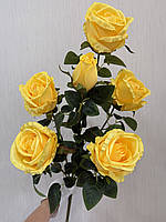 Штучна кущова троянда . Велика гілка троянди з крупними бутонами ( Premium, 75 см ), фото 7