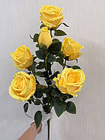 Штучна кущова троянда . Велика гілка троянди з крупними бутонами ( Premium, 75 см ), фото 3