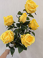 Штучна кущова троянда . Велика гілка троянди з крупними бутонами ( Premium, 75 см ), фото 2