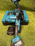 Акумуляторний набір Makita 2в1 48V 6Ah гайковерт DTW800 та болгарка DGA508ZPRO безщітковий, фото 4