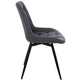 Стілець поворотний обідній Liara 180° темно-сірий, фото 3