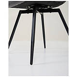 Стілець поворотний обідній Liara 180° темно-сірий, фото 10