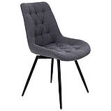 Стілець поворотний обідній Liara 180° темно-сірий, фото 2