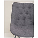 Стілець поворотний обідній Liara 180° темно-сірий, фото 8