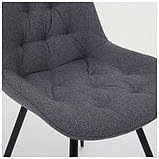 Стілець поворотний обідній Liara 180° темно-сірий, фото 7