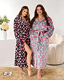 Халат жіночий довгий теплий махровий 3408, фото 6