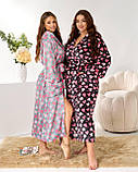 Халат жіночий довгий теплий махровий 3408, фото 5