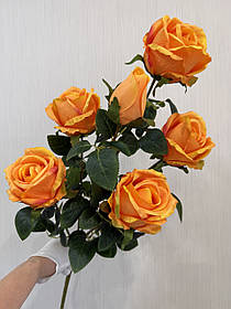 Штучна кущова троянда . Велика гілка троянди з крупними бутонами ( Premium, 75 см )
