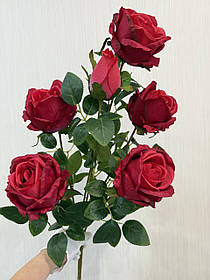 Штучна кущова троянда . Велика гілка троянди з крупними бутонами ( Premium, 75 см )
