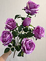 Штучна кущова троянда . Велика гілка троянди з крупними бутонами ( Premium, 75 см ), фото 6