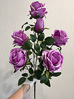 Штучна кущова троянда . Велика гілка троянди з крупними бутонами ( Premium, 75 см ), фото 9
