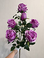 Штучна кущова троянда . Велика гілка троянди з крупними бутонами ( Premium, 75 см ), фото 5
