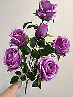 Штучна кущова троянда . Велика гілка троянди з крупними бутонами ( Premium, 75 см ), фото 4
