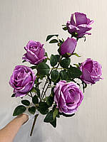 Штучна кущова троянда . Велика гілка троянди з крупними бутонами ( Premium, 75 см ), фото 2
