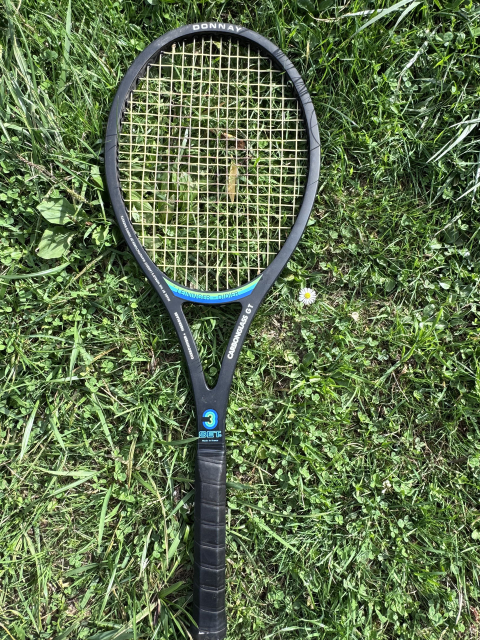 Ракетка вінтажна тенісна  Donnаy CarbonGlass GT Leininger–Didier, Франція — оригінал, міцна та легка, фото 1