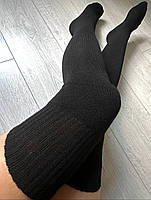 Заколінки вовняні бежевого, світло-бежевого, сірого, темно-сірого, чорного кольорів розмір універсальний 36-40, фото 6