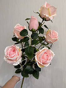 Штучна кущова троянда . Велика гілка троянди з крупними бутонами ( Premium, 75 см )