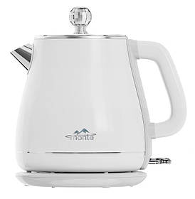 Електрочайник Monte MT-1832 White | 1.7 л, 1800 Вт, подвійні стінки, білий
